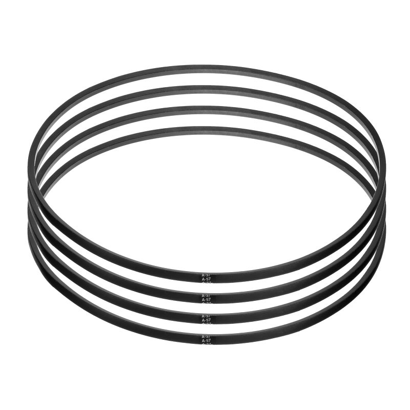 يو إكس سيل uxcell 4 قطع A57 أو 4L590 حزام على شكل حرف V مطاطي كلاسيكي ملفوف، 57 بوصة (1450 مم) محيط داخلي، حزام على شكل حرف V - Image 1